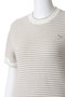 LACE KNIT STRIPED ショートスリーブ ジャンパー メゾン キツネ/MAISON KITSUNE