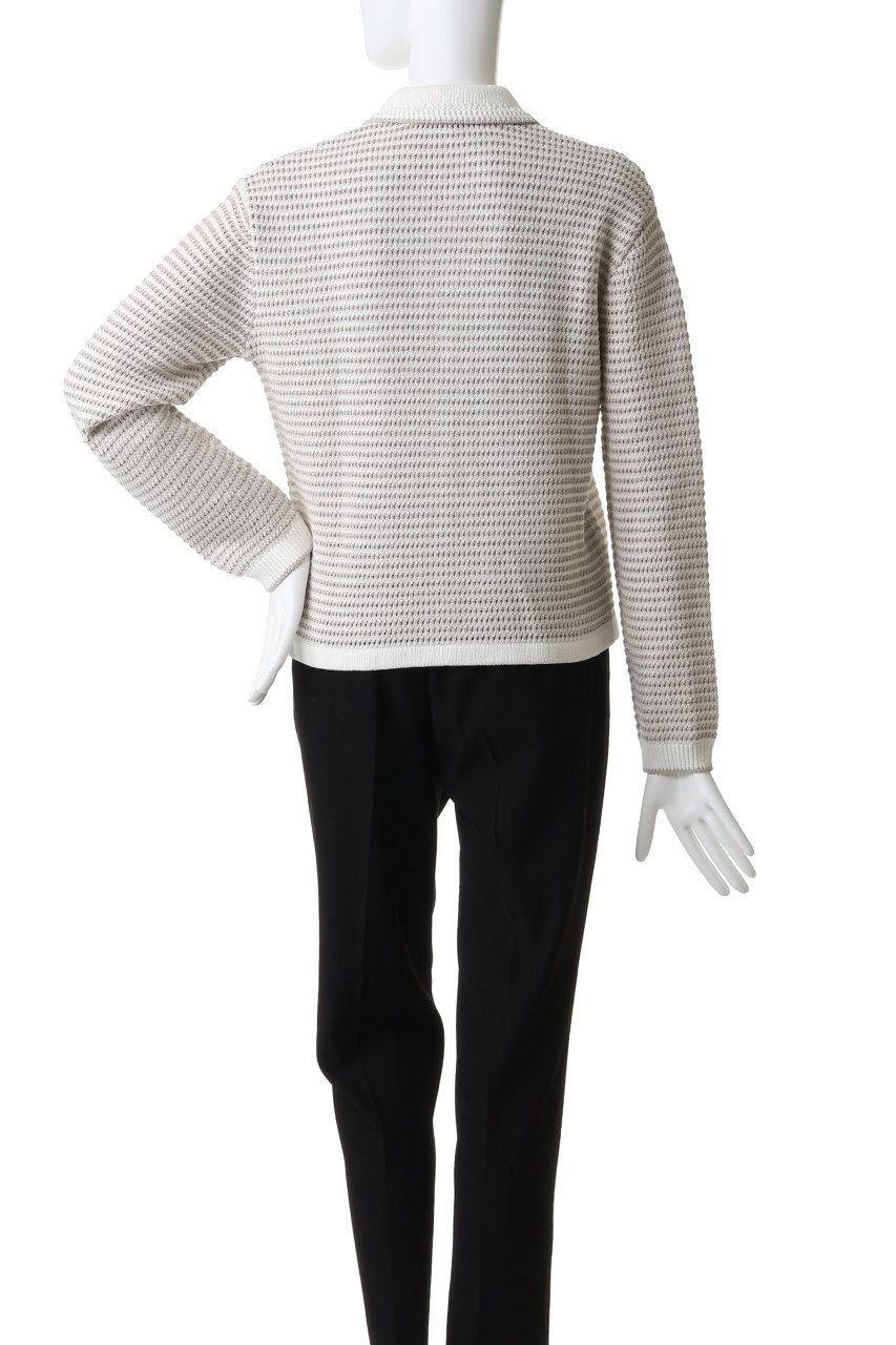 MAISON KITSUNE(メゾン キツネ)｜LACE KNIT STRIPED カーディガン