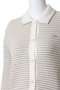 LACE KNIT STRIPED カーディガン メゾン キツネ/MAISON KITSUNE