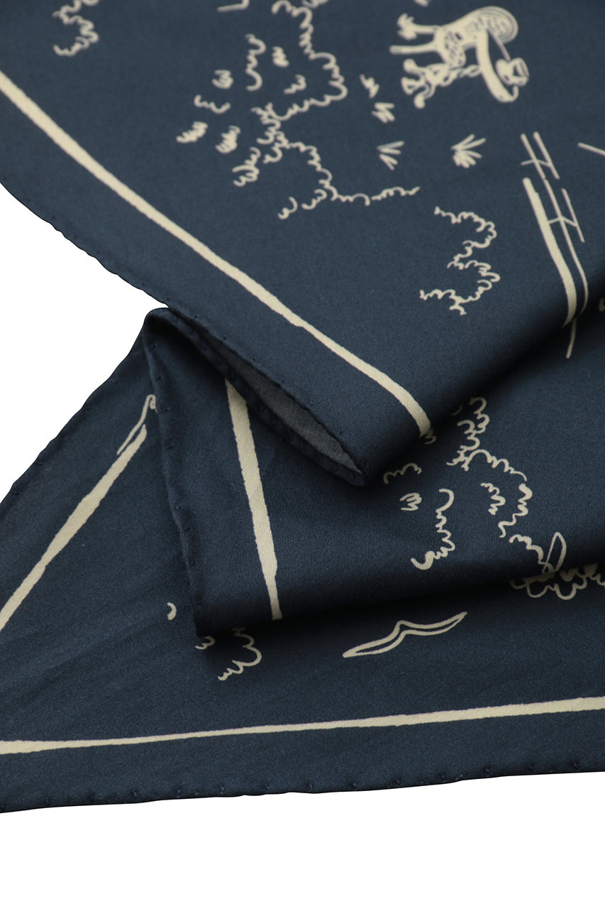 MAISON KITSUNE(メゾン キツネ)｜PARISIAN MAP スカーフ/ミネラル