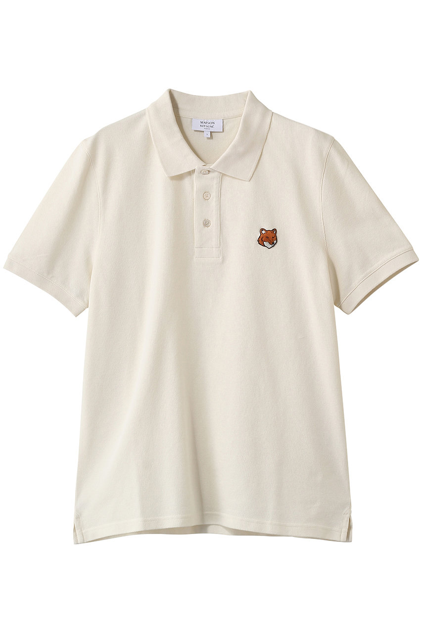 メゾン キツネ/MAISON KITSUNEの【MEN】FOX HEAD REGULAR ポロシャツ(ノーブルベージュ/PM00209KP0002)