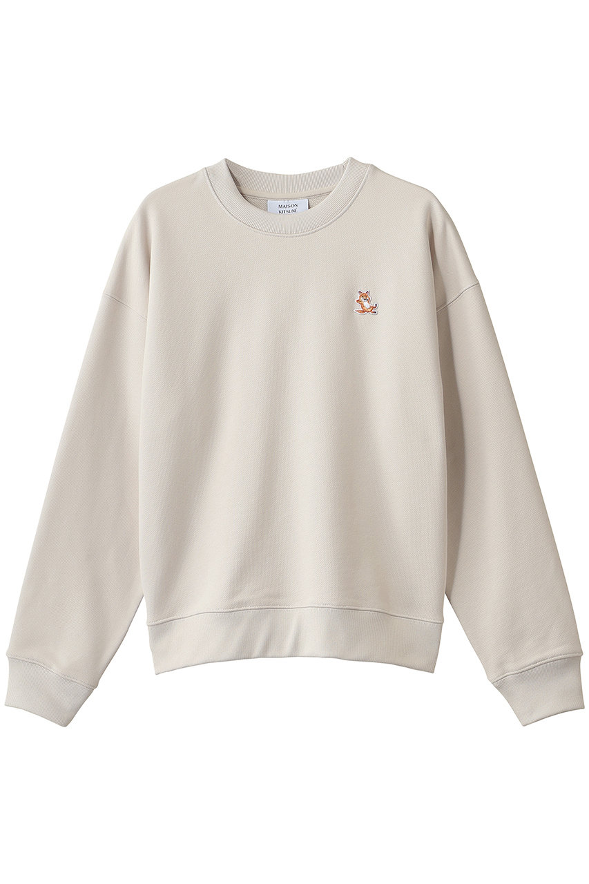 MAISON KITSUNE CHILLAX FOX COMFORT スウェットシャツ (ムーンベージュ, S) メゾン キツネ ELLE SHOP