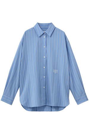 メゾン キツネ/MAISON KITSUNEのSTRIPED BOYFRIEND シャツ(110400/110403)