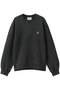【MEN】FOX HEAD FADED COMFORT スウェットシャツ メゾン キツネ/MAISON KITSUNE ブラックフェイディド