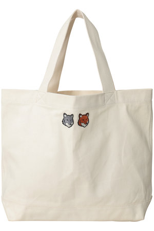 メゾン キツネ/MAISON KITSUNEの【UNISEX】DOUBLE FOX HEAD トートバッグ