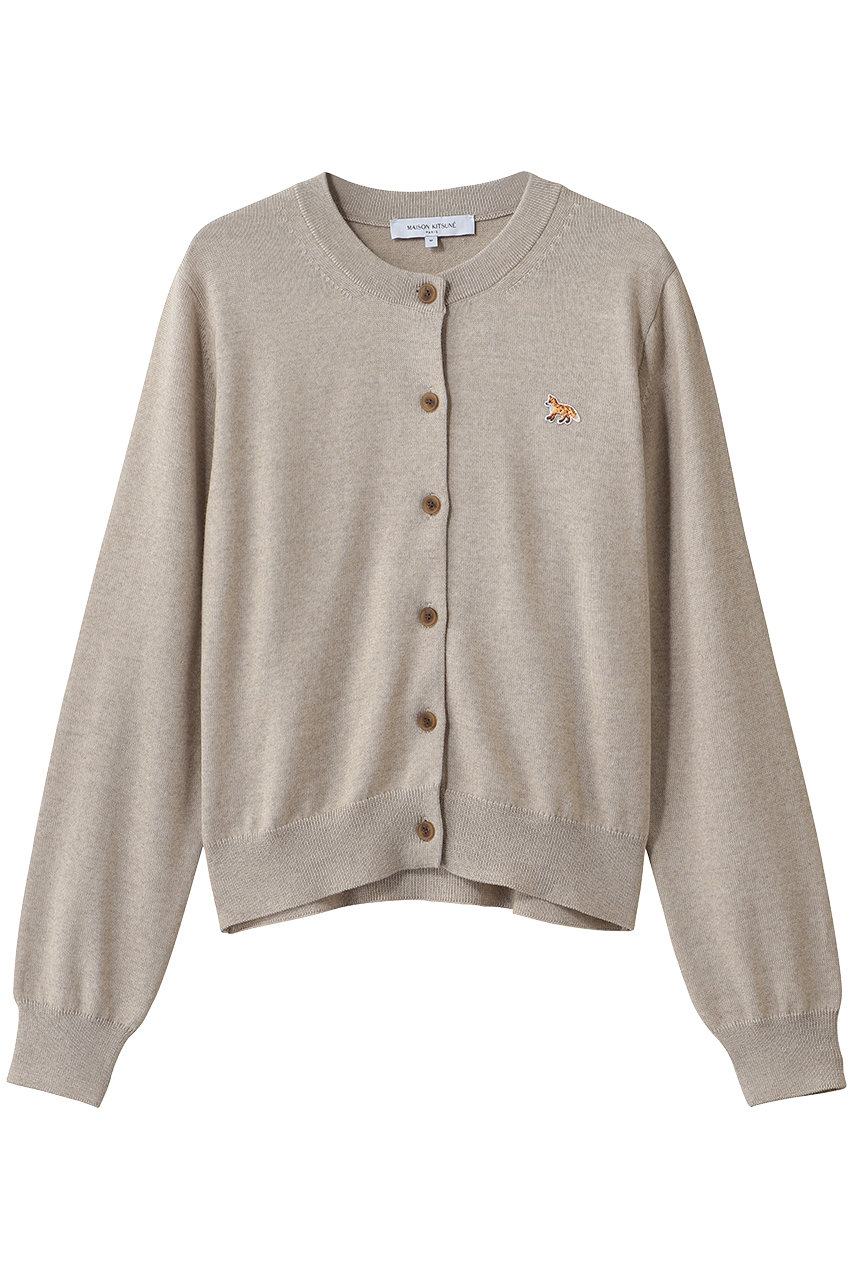 メゾン キツネ/MAISON KITSUNEのBABY FOX MERINO REGULAR カーディガン(ライトベージュメランジ/PW00502KT1181)