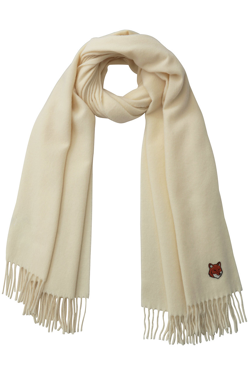 MAISON KITSUNE 【UNISEX】FOX HEAD マフラー (ペーパー, U) メゾン キツネ ELLE SHOP