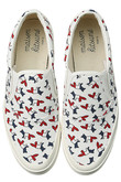 【MEN】ALL-OVER TRICOLOR FOX PRINT スリッポン/スニーカー