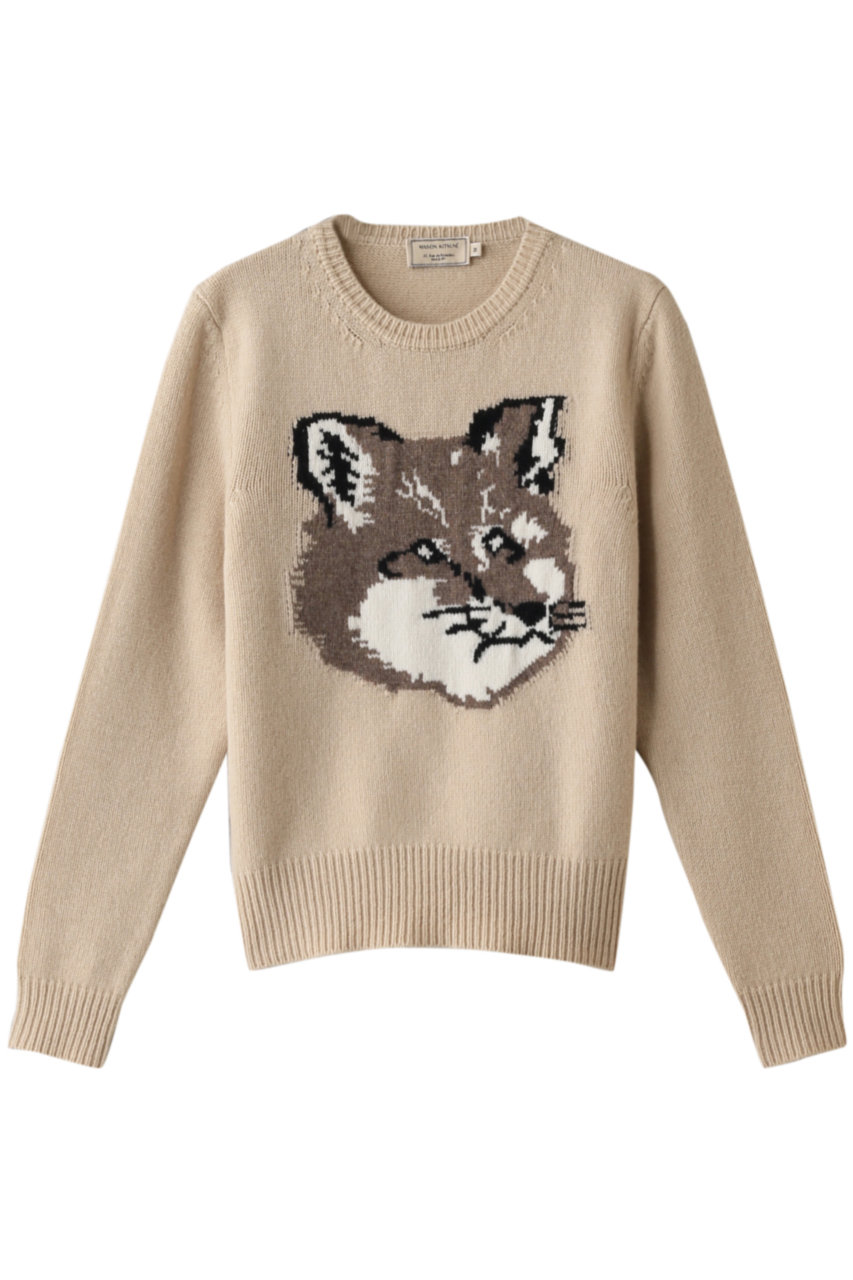 MAISON KITSUNE メゾン キツネ FOX HEAD PULLOVER/ニット エクリュ/ベージュ