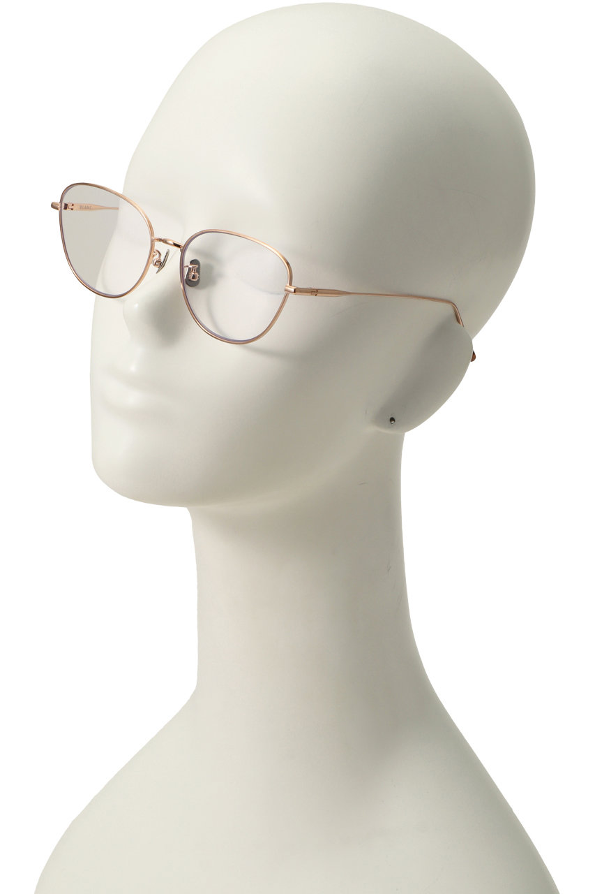 BLANC(ブラン)｜B0041 チタンフレームメガネ/ローズゴールド×クリア の
