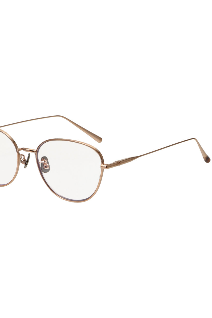 BLANC(ブラン)｜B0041 チタンフレームメガネ/ローズゴールド×クリア の