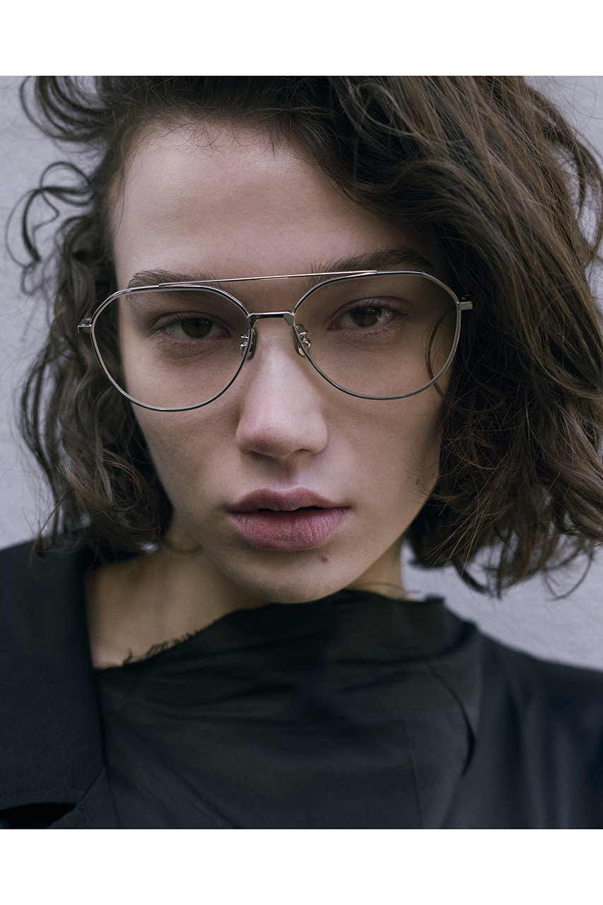 BLANC(ブラン)｜B0042 メガネ/シルバーマット×クリア の通販｜ELLESHOP