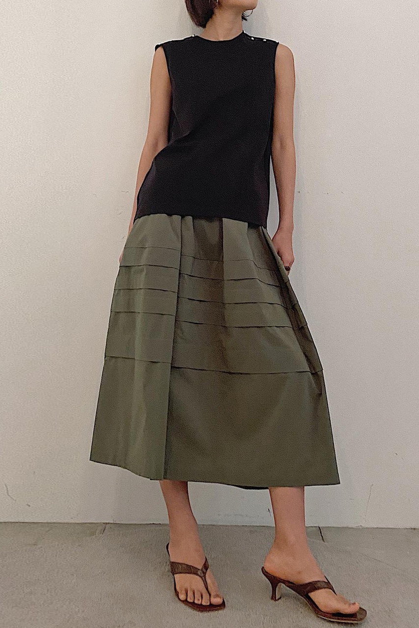 Le Ciel Bleu パールディテールスリーブレスtシャツ ブラック の通販 Elleshop エル ショップ