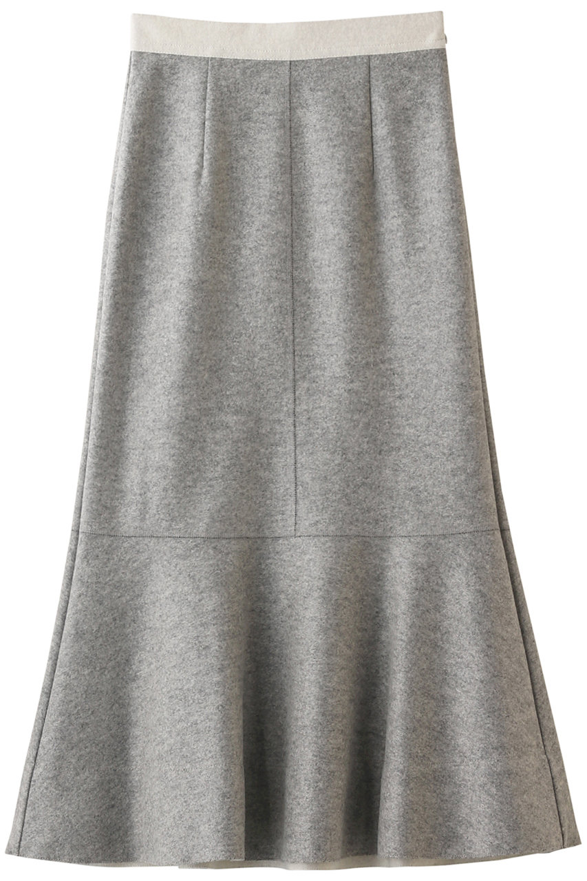 ルシェルブルー/LE CIEL BLEUのバイカラージャージースカート(ライトグレー/23S67206)