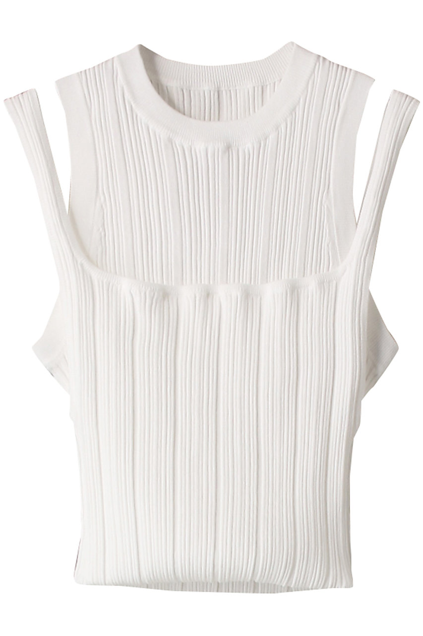 LE CIEL BLEU scoop neck knit ホワイト36 新品