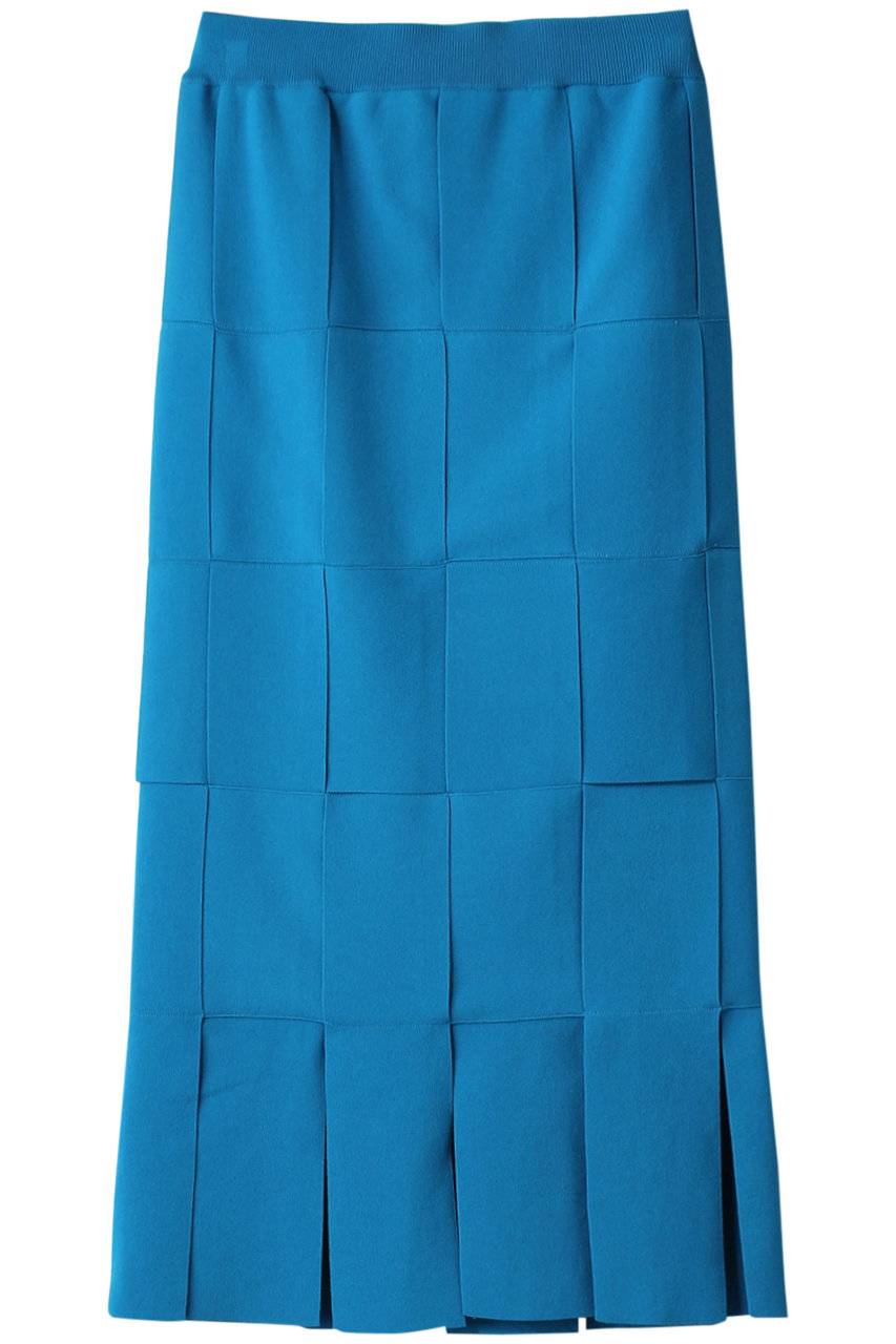 ルシェルブルー/LE CIEL BLEUのバスケットニットスカート(ブルー/24A67311)