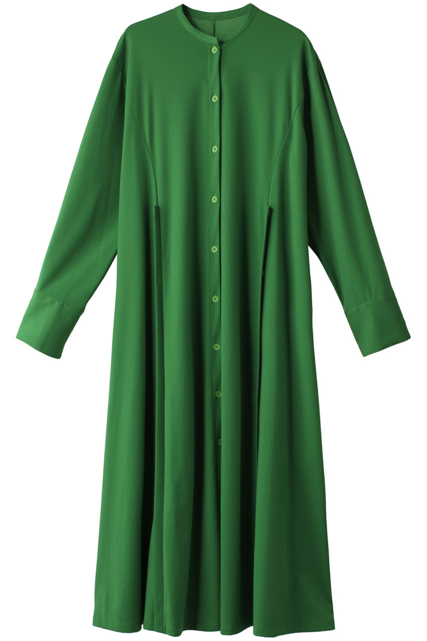 ルシェルブルー/LE CIEL BLEUのジャージーシャツドレス(グリーン/24A65421)