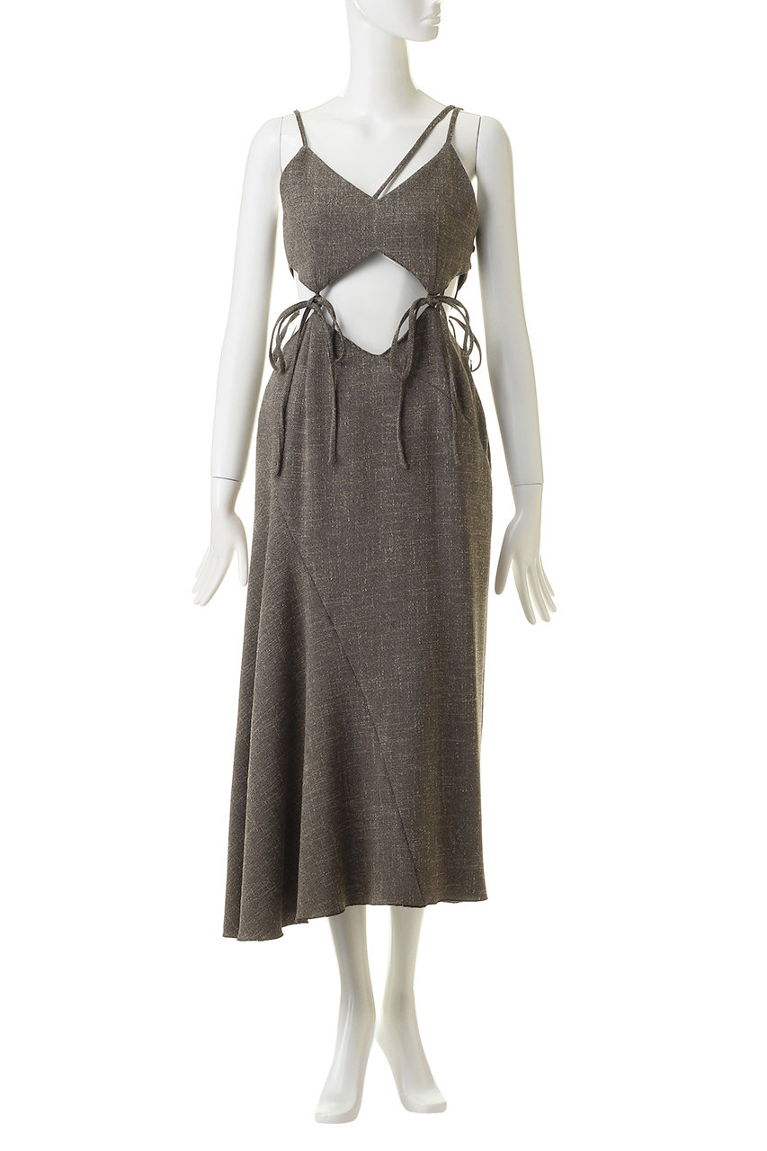 これからの季節にいかがですかルシェルブルー tweed cami dress