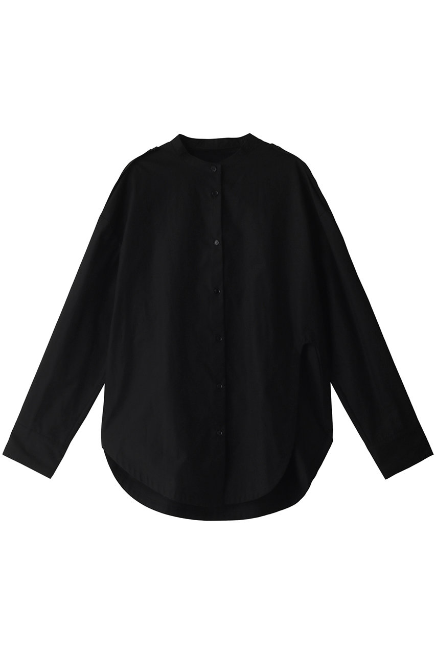 ルシェルブルー/LE CIEL BLEUのRipstop Asymmetric Hem Shirt(ブラック/25S63314)