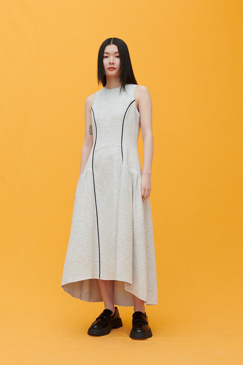 Boucle Paneled Dress