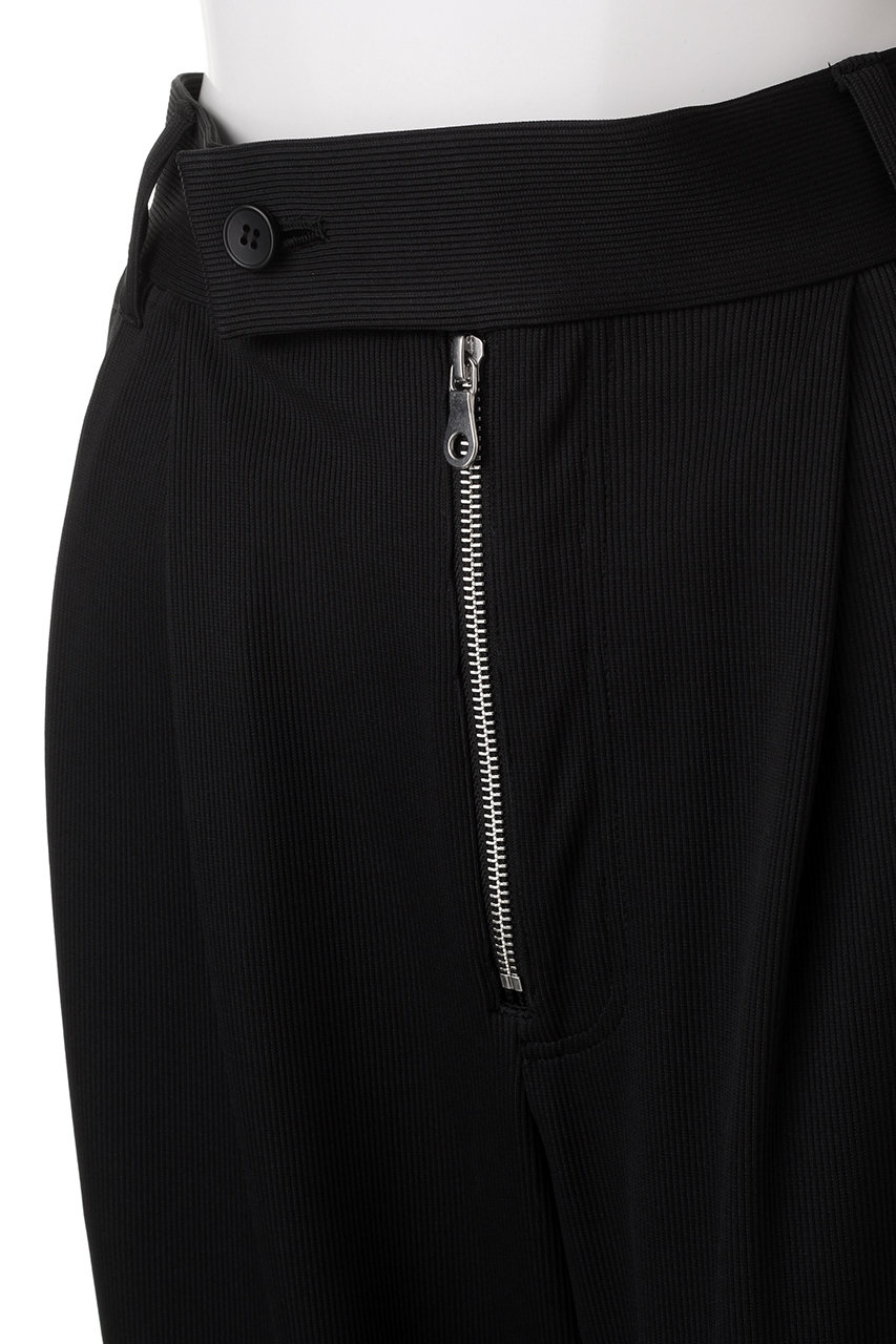 Rib Jersey Zip Front Pants