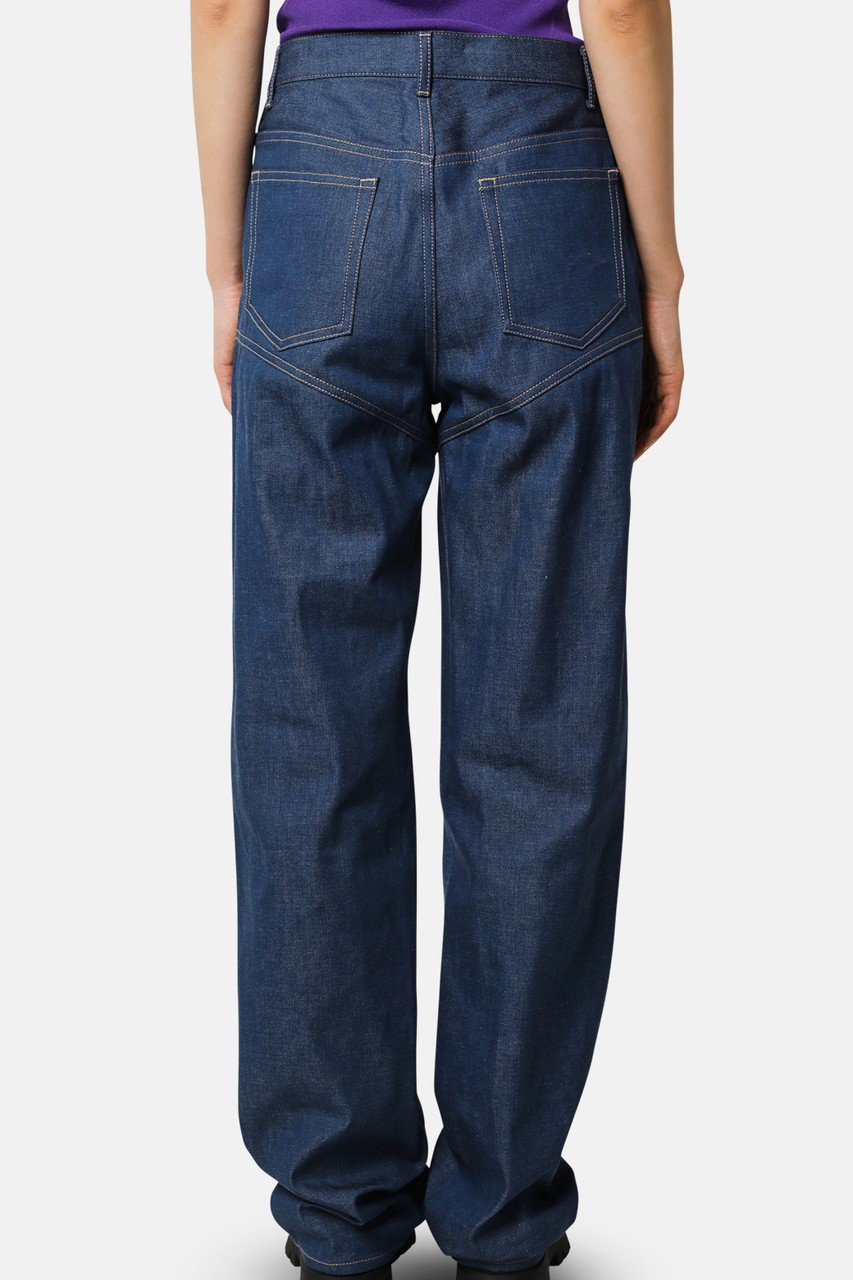 【IRENE】Denim Curve Panel Pants