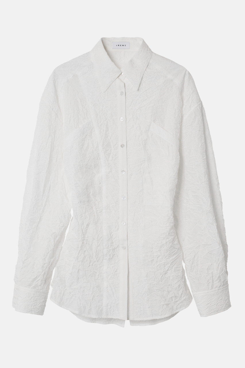 ルシェルブルー/LE CIEL BLEUの【IRENE】Wrinkle Wrinkle Shirt(ホワイト/25S83001)