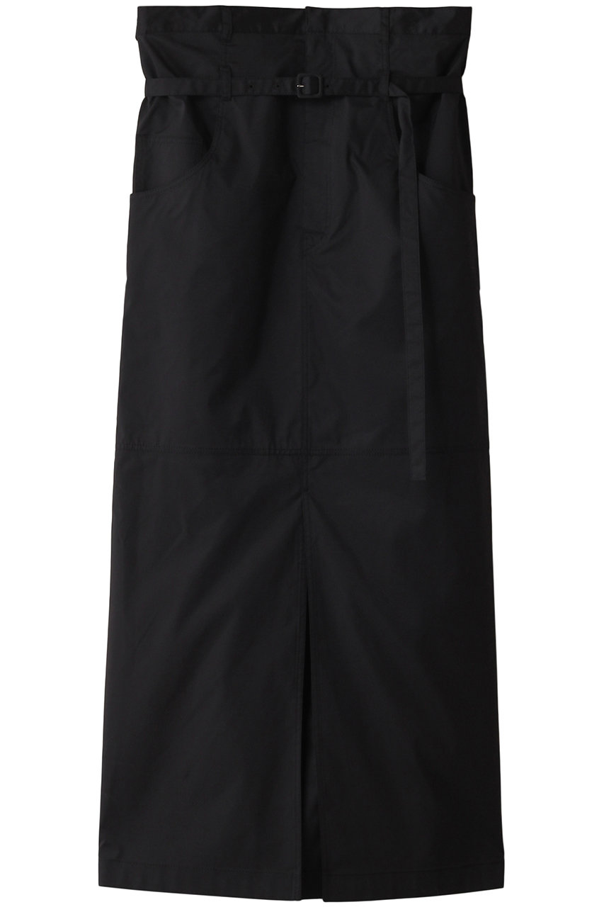 ルシェルブルー/LE CIEL BLEUのタフタ2wayベルテッドマキシスカート(ブラック/26S67415)