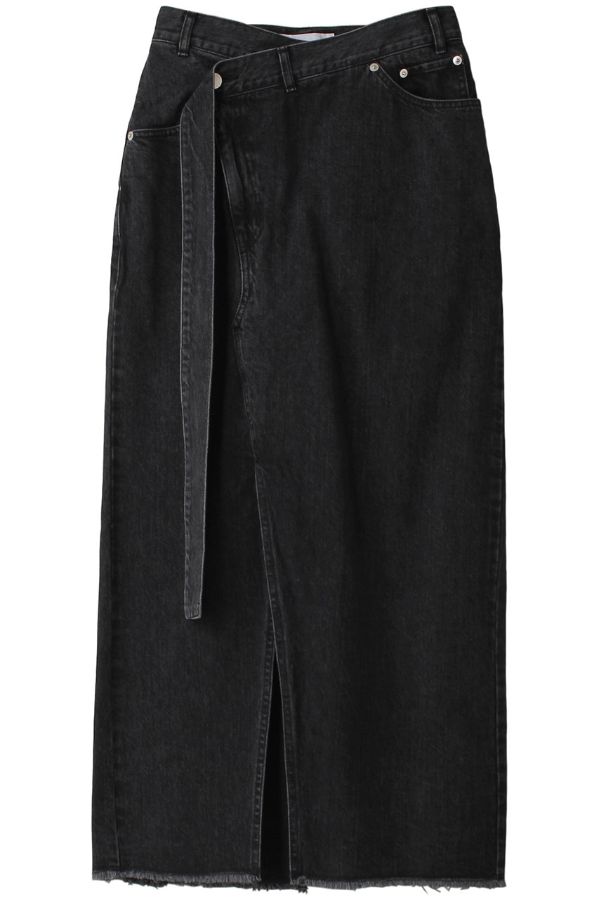 ルシェルブルー/LE CIEL BLEUのデニムタイトスカート(ブラック/26S67410)