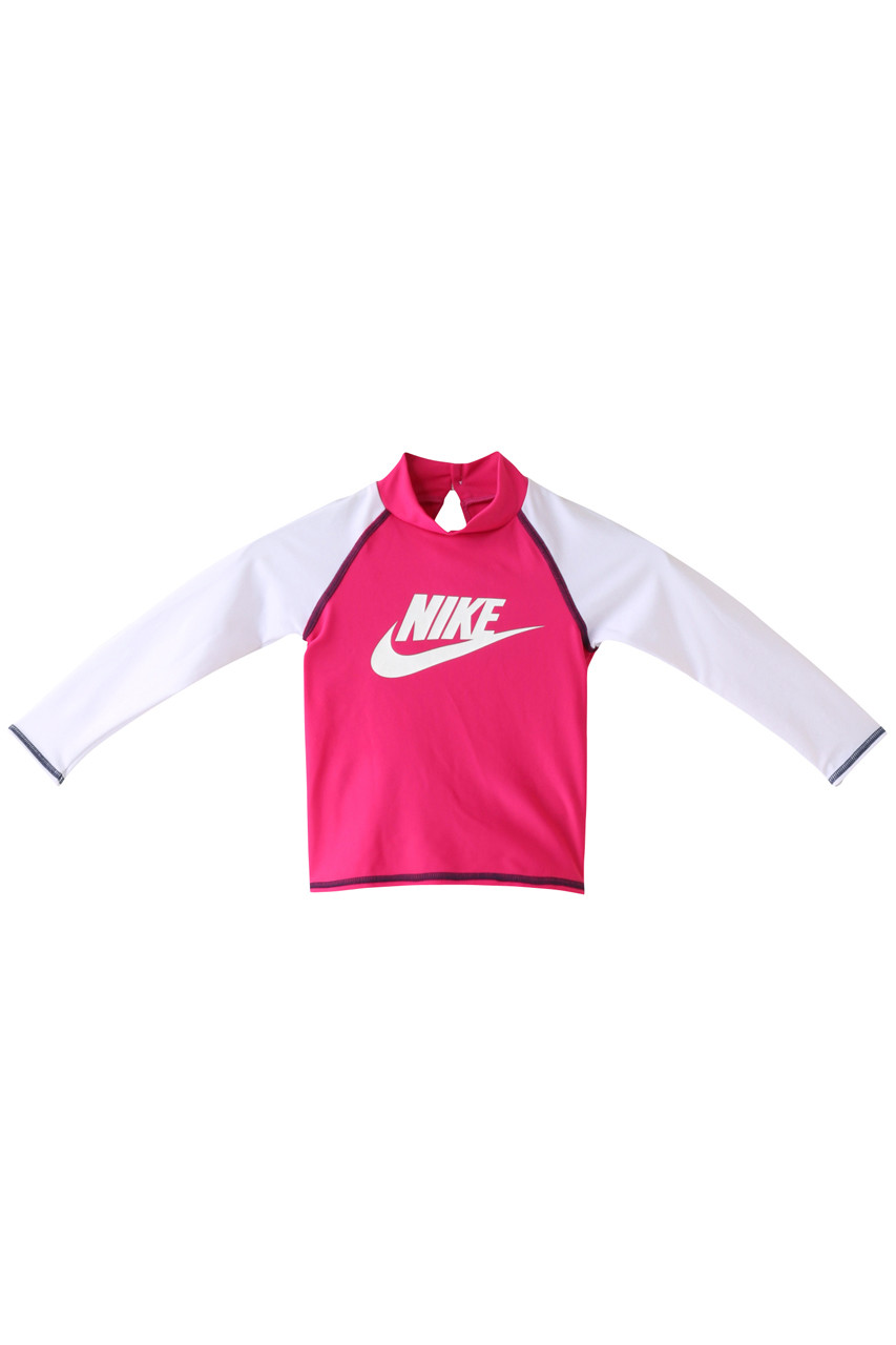 SALE 【50%OFF】 NIKE ナイキ 【kids】TODDLER ロングスリーブ UV ラッシュガード(スイムウェア/水着) ラッシュピンク