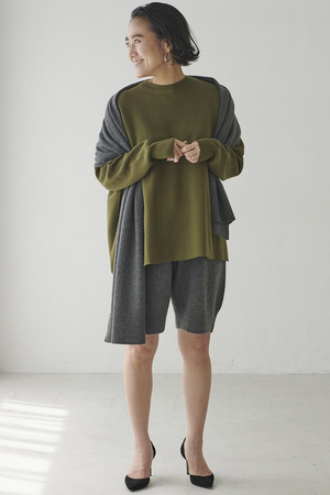 アダワス/ADAWASの【AYA KANEKO×ADAWAS】スウェットニットプルオーバー