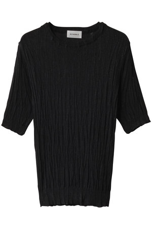 SALE  ADAWAS（アダワス）カシミア&レーヨンジャージ クルーネックトップス ネコポス可能 セール】ADAWAS/アダワス METALLIC AIRY KNIT TOP