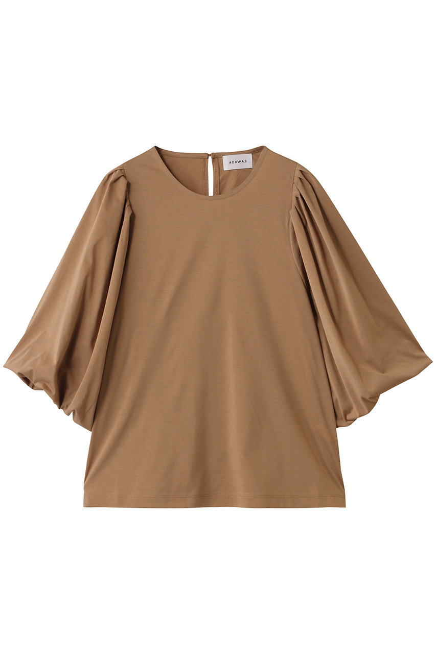 ADAWAS PLATING ジャージー バルーン-スリーブ Tシャツ (キャメル, ONE SIZE) アダワス ELLE SHOP ADAWAS PLATING ジャージー バルーン-スリーブ Tシャツ (キャメル, ONE SIZE) アダワス ELLE SHOP