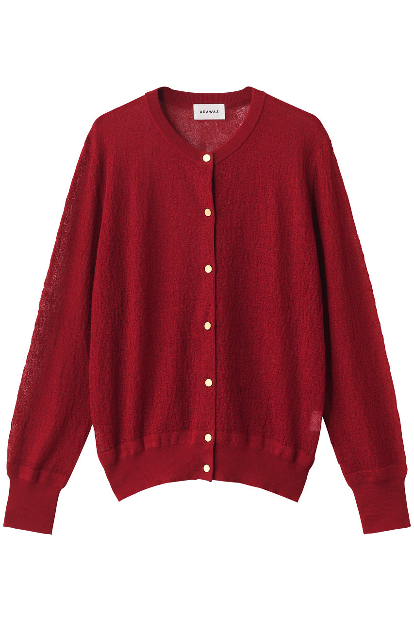 アダワス/ADAWASのセミシアー カーディガン(レッド/ADWS-501-07)