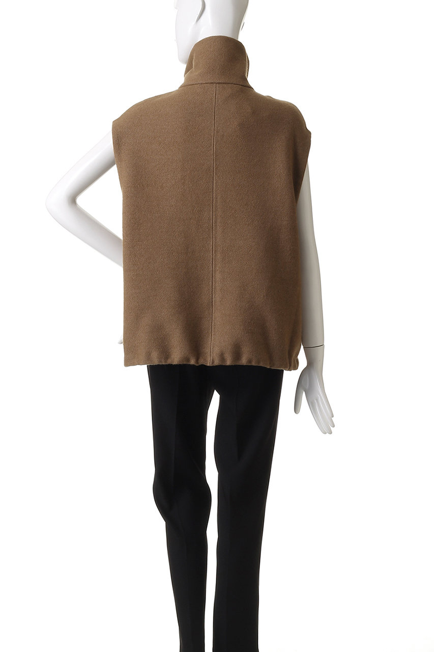 ADAWAS(アダワス)｜WOOL シルクブレンド ライトジップ ベスト/トープ