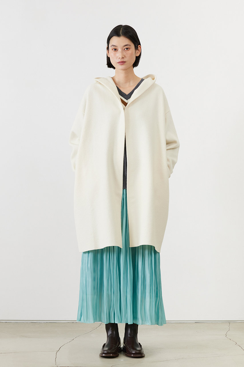 ADAWAS(アダワス)｜WOOL シルクブレンド ライトカーディガン/ミルク の