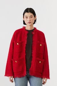 ADAWAS アダワス 新品 ニット ロング カーディガン シルク レイヤード ADAWAS(アダワス)の【HPS別注】FRINGE KNIT CARDIGAN通販