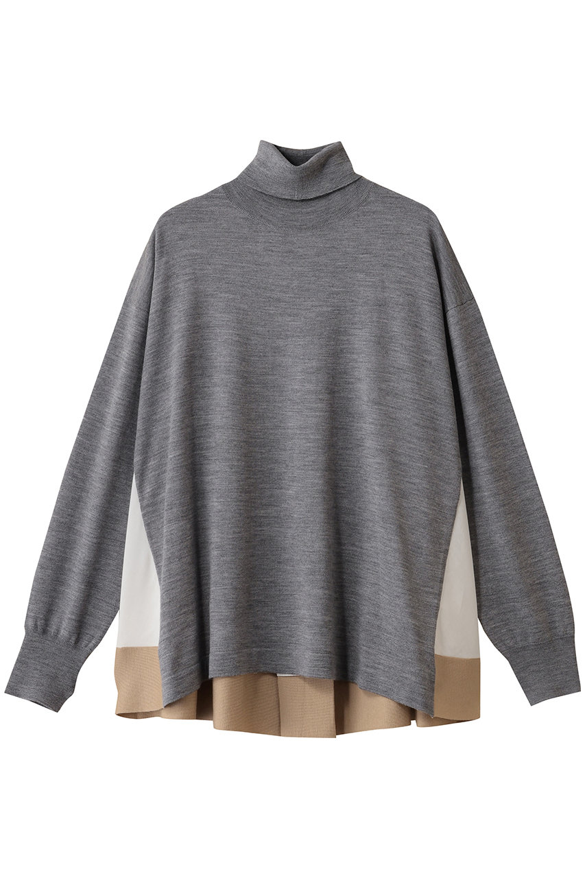ADAWAS EXTRAFINE メリノウール タートル-ネック (グレー, ONE SIZE) アダワス ELLE SHOP ADAWAS EXTRAFINE メリノウール タートル-ネック (グレー, ONE SIZE) アダワス ELLE SHOP