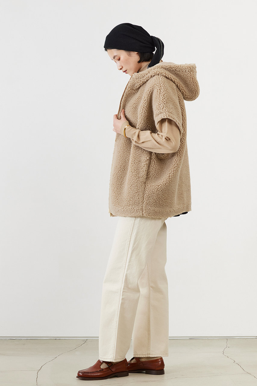 ADAWAS(アダワス)｜BOA フーディー ベスト/ベージュ の通販｜ELLESHOP