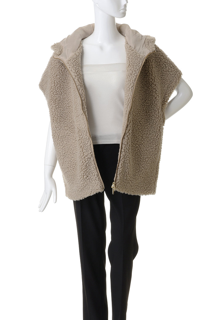 ADAWAS ベージュ麻ベスト ADAWAS(アダワス)｜BOA フーディー ベスト/ベージュ の通販