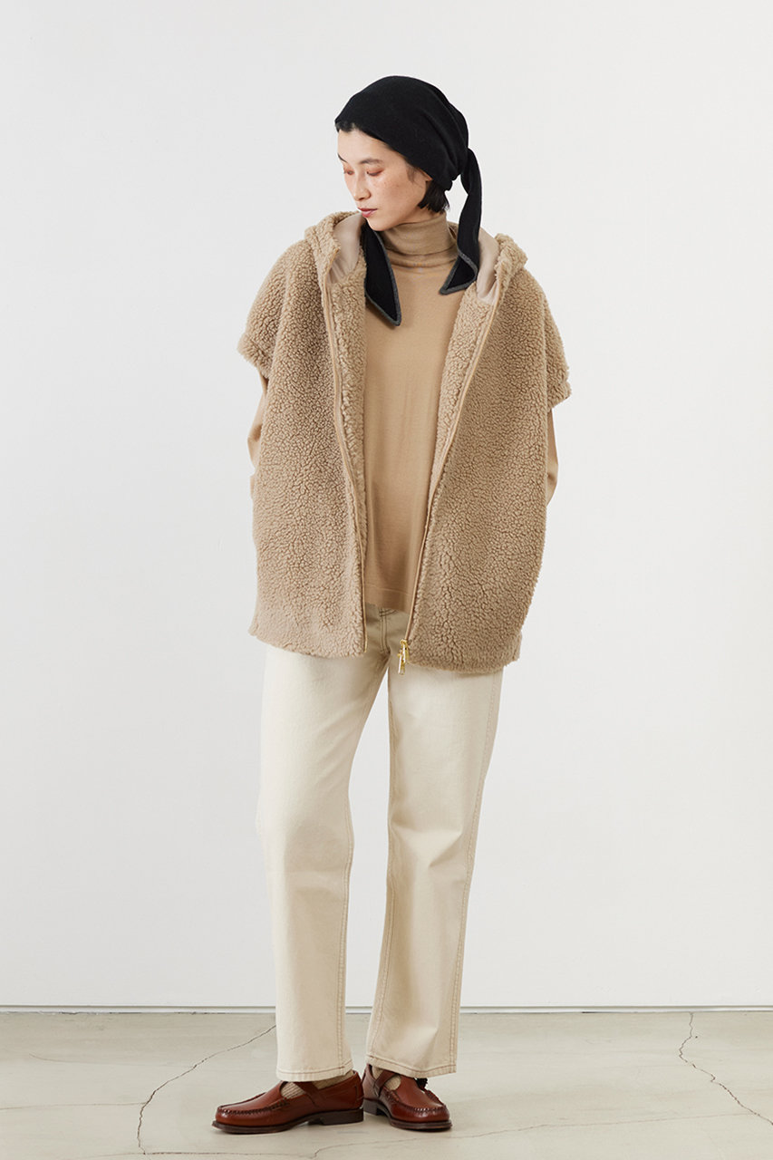 ADAWAS(アダワス)｜BOA フーディー ベスト/ベージュ の通販｜ELLESHOP