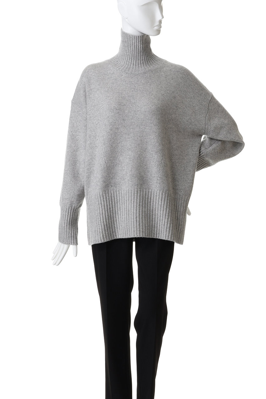 ADAWAS(アダワス)｜CASHMERE-BLEND ハイ-ネック/グレー の通販