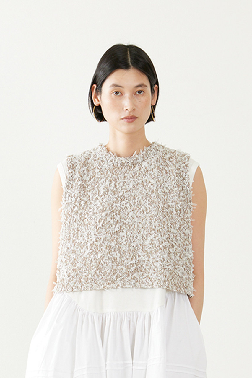ADAWAS(アダワス)｜チュール ヤーンベスト/トープ の通販｜ELLESHOP