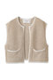 リネンブレンド メッシュ ベスト アダワス/ADAWAS ナチュラル