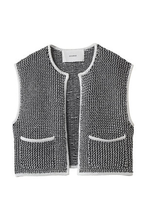 アダワス/ADAWASのリネンブレンド メッシュ ベスト(110800/110806)