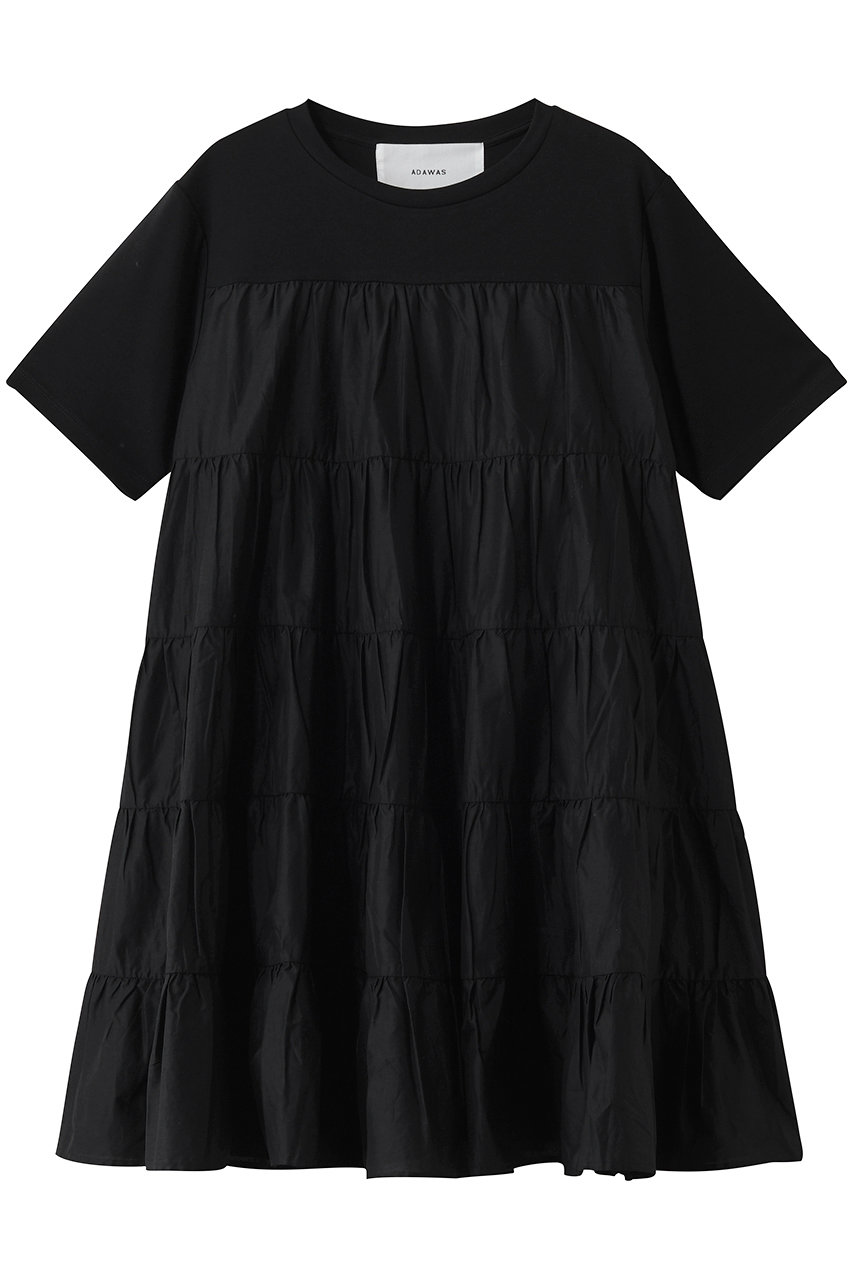 アダワス/ADAWASのティアード コットン チュニック(ブラック/ADWS-507-22)