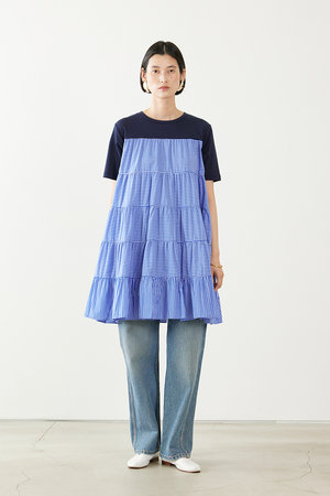 アダワス/ADAWASのティアード ストライプ チュニック(110500/110505)