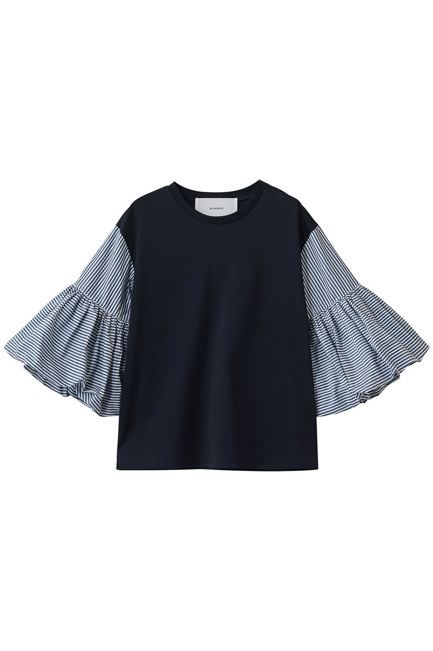 アダワス/ADAWASのコットン ジャージー Tシャツ(ミッドナイト/ADWS-507-28)