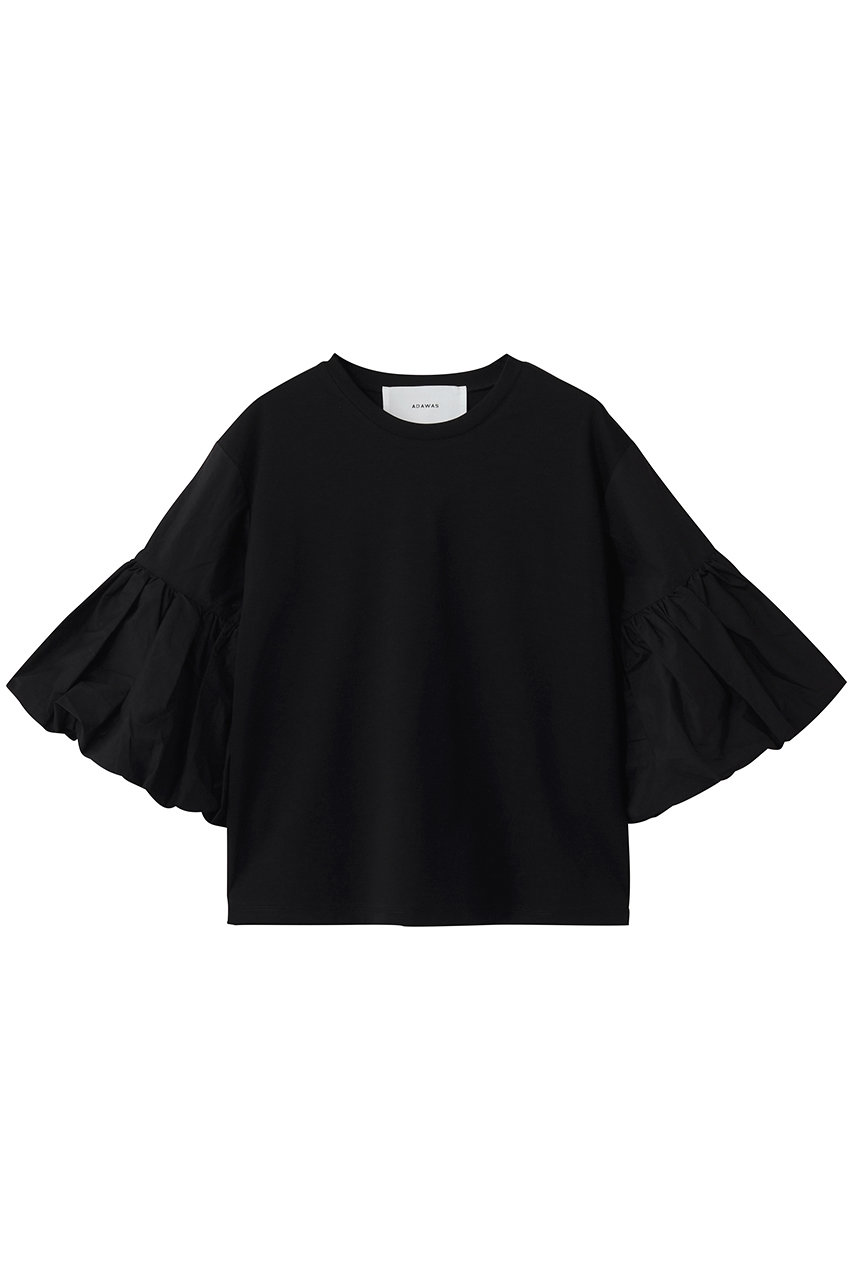 アダワス/ADAWASのコットン ジャージー Tシャツ(ブラック/ADWS-507-28)