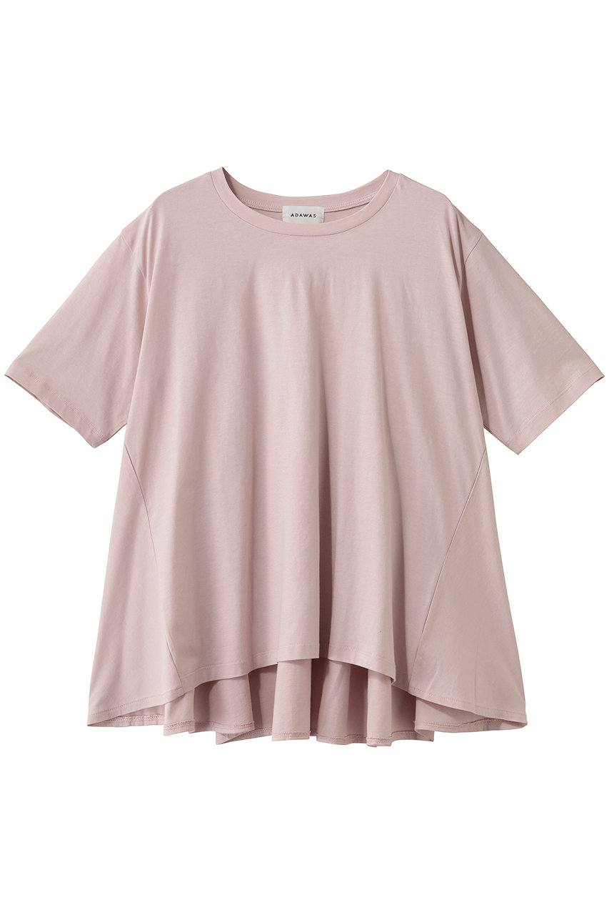 ADAWAS ドライ コットン ジャージー フレアTシャツ (ピンク, ONE SIZE) アダワス ELLE SHOP